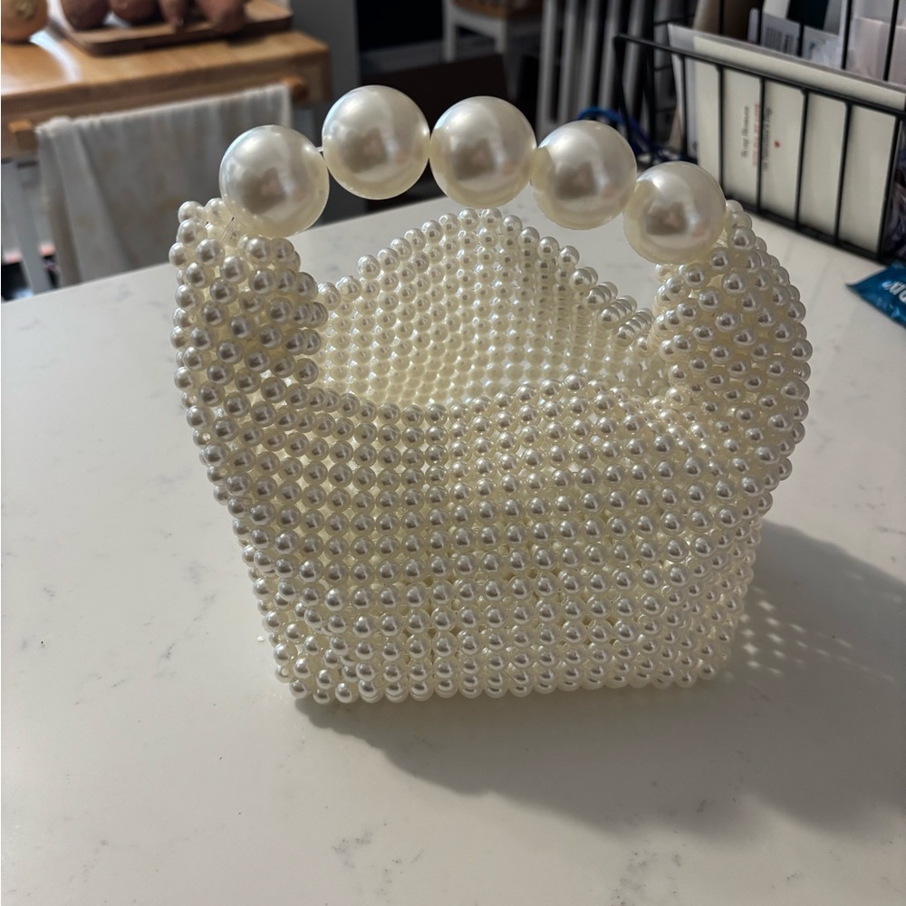 Lulu's Pearl Beaded Mini Bag